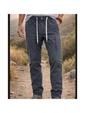 Vuori Ripstop Jogger Pants Men’s Small Gray V412 Hiking Outdoor Gorpcore Stretch